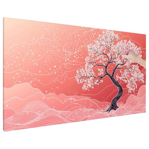 Diamond Painting Rosa, Lebensbaum Diamond Painting Erwachsene Groß XXL 70x30 cm, 5D Runde Diamant Stickerei Erwachsene Mosaikherstellung Bastelset, Zimmer Deko Wohnzimmer, Weihnachtsgeschen C-48 Diamond Painting Rosa, Lebensbaum Diamond Painting Erwachsene Groß XXL 70x30 cm, 5D Runde Diamant Stickerei Erwachsene Mosaikherstellung Bastelset, Zimmer Deko Wohnzimmer, Weihnachtsgeschen C-48 von Aynaeinn