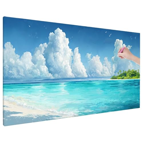 Diamond Painting Strand, Sommer Diamond Painting Erwachsene Groß XXL 70x30 cm, 5D Runde Diamant Stickerei Erwachsene Mosaikherstellung Bastelset, Herbst Zimmer Deko Wohnzimmer, Weihnachtsgeschen X-70 Diamond Painting Strand, Sommer Diamond Painting Erwachsene Groß XXL 70x30 cm, 5D Runde Diamant Stickerei Erwachsene Mosaikherstellung Bastelset, Herbst Zimmer Deko Wohnzimmer, Weihnachtsgeschen X-70 von Aynaeinn