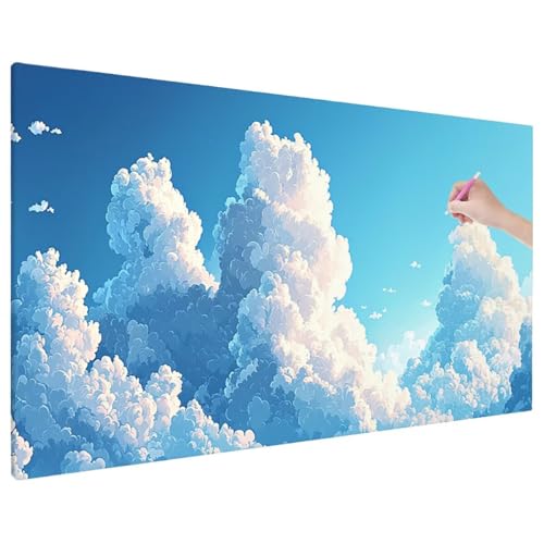 Diamond Painting Wolke, Sommer Diamond Painting Erwachsene Groß XXL 70x30 cm, 5D Runde Diamant Stickerei Erwachsene Mosaikherstellung Bastelset, Herbst Zimmer Deko Wohnzimmer, Weihnachtsgeschen D-20 Diamond Painting Wolke, Sommer Diamond Painting Erwachsene Groß XXL 70x30 cm, 5D Runde Diamant Stickerei Erwachsene Mosaikherstellung Bastelset, Herbst Zimmer Deko Wohnzimmer, Weihnachtsgeschen D-20 von Aynaeinn
