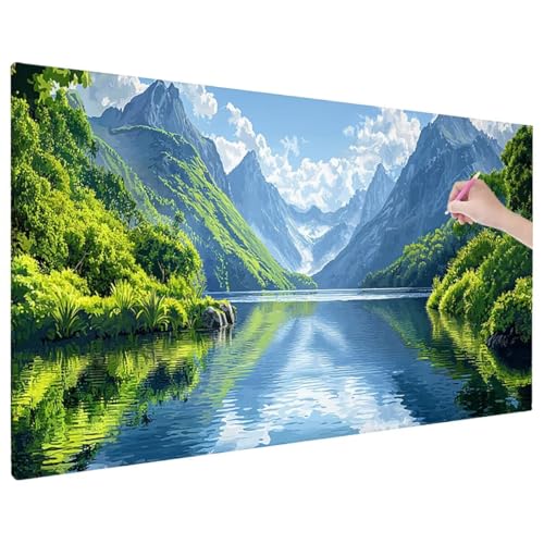 Landschaft Diamond Painting XXL, 5D Diamant Painting Bilder Berge Muster mit Vollbohrer Leinwand, Diamond Art Stickerei Kreuzstich Set, Basteln Erwachsene Mosaikherstellung, Wanddeko 180x80 cm C-7 Landschaft Diamond Painting XXL, 5D Diamant Painting Bilder Berge Muster mit Vollbohrer Leinwand, Diamond Art Stickerei Kreuzstich Set, Basteln Erwachsene Mosaikherstellung, Wanddeko 180x80 cm C-7 von Aynaeinn