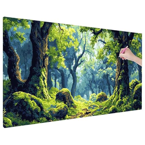 Landschaft Diamond Painting XXL, 5D Diamant Painting Bilder Wald Muster mit Vollbohrer Leinwand, Diamond Art Stickerei Kreuzstich Set, Basteln Erwachsene Mosaikherstellung, Wanddeko 220x100 cm D-24 Landschaft Diamond Painting XXL, 5D Diamant Painting Bilder Wald Muster mit Vollbohrer Leinwand, Diamond Art Stickerei Kreuzstich Set, Basteln Erwachsene Mosaikherstellung, Wanddeko 220x100 cm D-24 von Aynaeinn