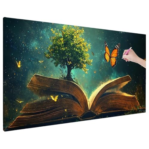 Lebensbaum Diamond Painting XXL, 5D Diamant Painting Bilder Bücher Muster mit Vollbohrer Leinwand, Diamond Art Stickerei Kreuzstich Set, Basteln Erwachsene Mosaikherstellung, Wanddeko 70x30 cm V-23 Lebensbaum Diamond Painting XXL, 5D Diamant Painting Bilder Bücher Muster mit Vollbohrer Leinwand, Diamond Art Stickerei Kreuzstich Set, Basteln Erwachsene Mosaikherstellung, Wanddeko 70x30 cm V-23 von Aynaeinn