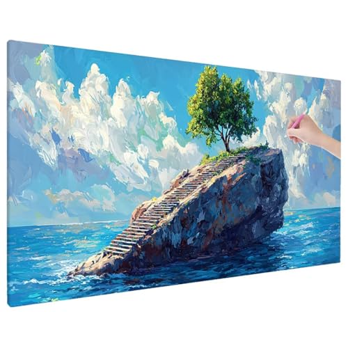 Lebensbaum Diamond Painting XXL, 5D Diamant Painting Bilder Meer Muster mit Vollbohrer Leinwand, Diamond Art Stickerei Kreuzstich Set, Basteln Erwachsene Mosaikherstellung, Wanddeko 180x80 cm D-75 Lebensbaum Diamond Painting XXL, 5D Diamant Painting Bilder Meer Muster mit Vollbohrer Leinwand, Diamond Art Stickerei Kreuzstich Set, Basteln Erwachsene Mosaikherstellung, Wanddeko 180x80 cm D-75 von Aynaeinn