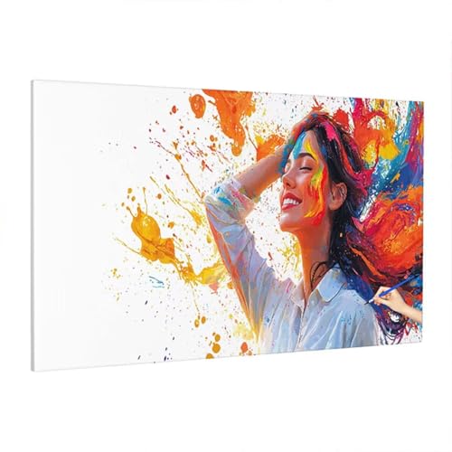Malen Nach Zahlen Anime, Malen Nach Zahlen Erwachsene Mädchen, DIY Set Erwachsene Paint by Numbers, Paint by Numbers mit 3 Pinseln und Acrylfarbe, Ölgemälde Kit Herbst Deko Wohnzimmer 220x100cm D-46 von Aynaeinn