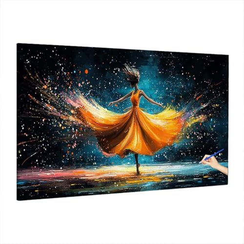 Malen Nach Zahlen Erwachsene Anime, Mädchen Paint by Numbers Kreativ Set für Erwachsene, DIY Handgemalt Ölgemälde Kit mit 3 Pinseln, Acrylfarbe und Leinwand, Deko Wohnzimmer, Geschenke 220x100cm D-18 von Aynaeinn
