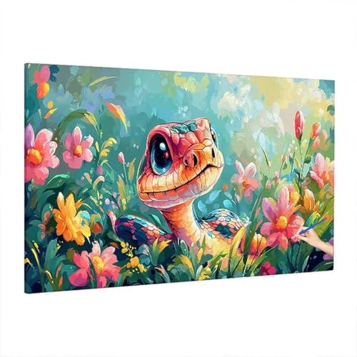 Malen Nach Zahlen Erwachsene Blumen, Tiere Paint by Numbers Kreativ Set für Erwachsene, DIY Handgemalt Ölgemälde Kit mit 3 Pinseln, Acrylfarbe und Leinwand, Deko Wohnzimmer, Geschenke 220x100cm D-87 von Aynaeinn