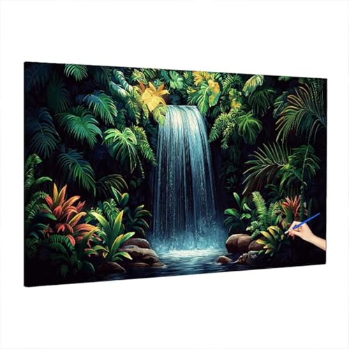 Malen Nach Zahlen Erwachsene Fallen 70x30cm, Groß DIY Malen Nach Zahlen Pflanzen, Painting by Numbers Basteln Erwachsene, Ölgemälde Kit Basteln für Anfänger für Herbstdeko, Geschenke für Frauen S-24 von Aynaeinn