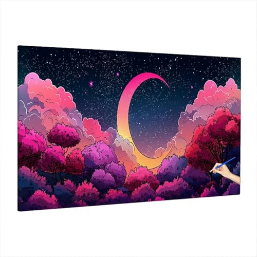 Malen Nach Zahlen Erwachsene Starry Night 180x80cm, Groß DIY Malen Nach Zahlen Fantasy, Painting by Numbers Basteln Erwachsene, Ölgemälde Kit für Anfänger für Herbstdeko, Geschenke für Frauen S-51 Malen Nach Zahlen Erwachsene Starry Night 180x80cm, Groß DIY Malen Nach Zahlen Fantasy, Painting by Numbers Basteln Erwachsene, Ölgemälde Kit für Anfänger für Herbstdeko, Geschenke für Frauen S-51 von Aynaeinn