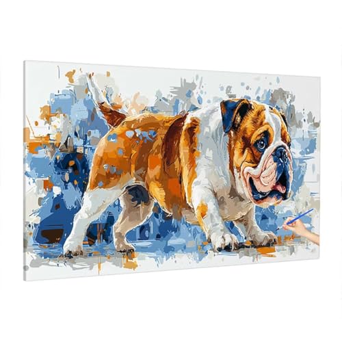 Malen Nach Zahlen Erwachsene Tiere 160x70cm, Groß DIY Malen Nach Zahlen Hund, Painting by Numbers Basteln Erwachsene, Ölgemälde Kit Basteln für Anfänger für Herbstdeko, Geschenke für Frauen D-17 von Aynaeinn