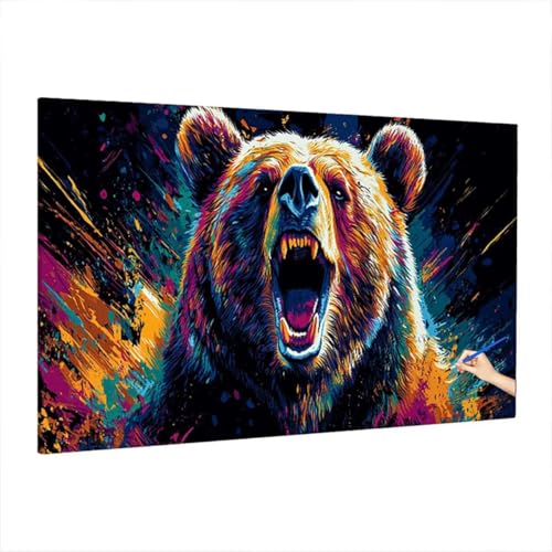 Malen Nach Zahlen Erwachsene Tragen, Abstrakt Paint by Numbers Kreativ Set für Erwachsene, DIY Handgemalt Ölgemälde Kit mit 3 Pinseln, Acrylfarbe und Leinwand, Deko Wohnzimmer, Geschenke 90x40cm D-6 Malen Nach Zahlen Erwachsene Tragen, Abstrakt Paint by Numbers Kreativ Set für Erwachsene, DIY Handgemalt Ölgemälde Kit mit 3 Pinseln, Acrylfarbe und Leinwand, Deko Wohnzimmer, Geschenke 90x40cm D-6 von Aynaeinn