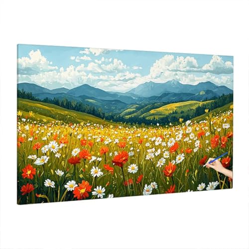 Malen Nach Zahlen Landschaft, Malen Nach Zahlen Erwachsene Ländlich, DIY Set Erwachsene Paint by Numbers, Paint by Numbers mit 3 Pinseln und Acrylfarbe, Ölgemälde Kit Deko Wohnzimmer 70x30cm S-95 Malen Nach Zahlen Landschaft, Malen Nach Zahlen Erwachsene Ländlich, DIY Set Erwachsene Paint by Numbers, Paint by Numbers mit 3 Pinseln und Acrylfarbe, Ölgemälde Kit Deko Wohnzimmer 70x30cm S-95 von Aynaeinn