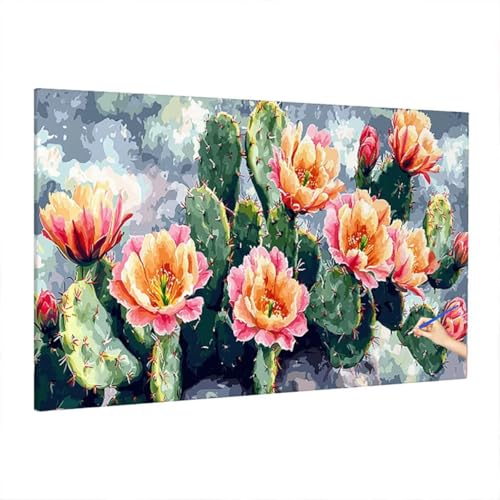 Malen Nach Zahlen Pflanzen, Malen Nach Zahlen Erwachsene Blumen, DIY Set Erwachsene Paint by Numbers, Paint by Numbers mit 3 Pinseln und Acrylfarbe, Ölgemälde Kit Herbst Deko Wohnzimmer 220x100cm S-38 von Aynaeinn