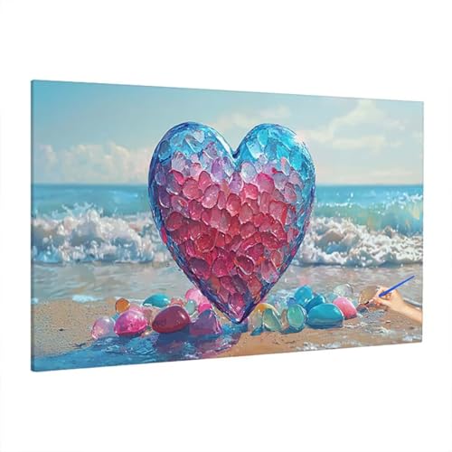 Malen Nach Zahlen Strand, Malen Nach Zahlen Erwachsene Modern, DIY Set Erwachsene Paint by Numbers, Paint by Numbers mit 3 Pinseln und Acrylfarbe, Ölgemälde Kit für Herbst Deko Wohnzimmer 140x60cm Z-3 Malen Nach Zahlen Strand, Malen Nach Zahlen Erwachsene Modern, DIY Set Erwachsene Paint by Numbers, Paint by Numbers mit 3 Pinseln und Acrylfarbe, Ölgemälde Kit für Herbst Deko Wohnzimmer 140x60cm Z-3 von Aynaeinn