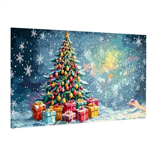 Malen Nach Zahlen Weihnachten, Malen Nach Zahlen Erwachsene Baum, DIY Set Erwachsene Paint by Numbers, Paint by Numbers mit 3 Pinseln und Acrylfarbe, Ölgemälde Kit Herbst Deko Wohnzimmer 70x30cm S-11 Malen Nach Zahlen Weihnachten, Malen Nach Zahlen Erwachsene Baum, DIY Set Erwachsene Paint by Numbers, Paint by Numbers mit 3 Pinseln und Acrylfarbe, Ölgemälde Kit Herbst Deko Wohnzimmer 70x30cm S-11 von Aynaeinn