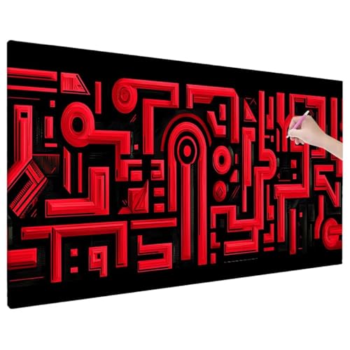 Rot Diamond Painting XXL, 5D Diamant Painting Bilder Abstrakt Muster mit Vollbohrer Leinwand, Diamond Art Malerei Stickerei Kreuzstich Set, Basteln Erwachsene Mosaikherstellung, Wanddeko 70x30 cm C-22 Rot Diamond Painting XXL, 5D Diamant Painting Bilder Abstrakt Muster mit Vollbohrer Leinwand, Diamond Art Malerei Stickerei Kreuzstich Set, Basteln Erwachsene Mosaikherstellung, Wanddeko 70x30 cm C-22 von Aynaeinn