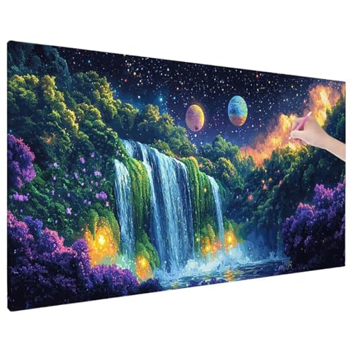 Sternenhimmel Diamond Painting XXL, 5D Diamant Painting Bilder Herbst Muster mit Vollbohrer Leinwand, Diamond Art Stickerei Kreuzstich Set, Basteln Erwachsene Mosaikherstellung, Wanddeko 70x30 cm D-63 Sternenhimmel Diamond Painting XXL, 5D Diamant Painting Bilder Herbst Muster mit Vollbohrer Leinwand, Diamond Art Stickerei Kreuzstich Set, Basteln Erwachsene Mosaikherstellung, Wanddeko 70x30 cm D-63 von Aynaeinn