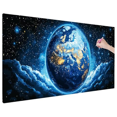 Sternenhimmel Diamond Painting XXL, 5D Diamant Painting Bilder Planeten mit Vollbohrer Leinwand, Diamond Art Stickerei Kreuzstich Set, Basteln Erwachsene Mosaikherstellung, Wanddeko 70x30 cm R-76 Sternenhimmel Diamond Painting XXL, 5D Diamant Painting Bilder Planeten mit Vollbohrer Leinwand, Diamond Art Stickerei Kreuzstich Set, Basteln Erwachsene Mosaikherstellung, Wanddeko 70x30 cm R-76 von Aynaeinn