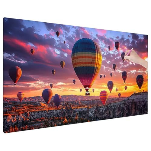 Türkei Diamond Painting XXL, 5D Diamant Painting Bilder Ballon Muster mit Vollbohrer Leinwand, Diamond Art Stickerei Kreuzstich Set, Basteln Erwachsene Mosaikherstellung, Wanddeko 110x50 cm D-21 Türkei Diamond Painting XXL, 5D Diamant Painting Bilder Ballon Muster mit Vollbohrer Leinwand, Diamond Art Stickerei Kreuzstich Set, Basteln Erwachsene Mosaikherstellung, Wanddeko 110x50 cm D-21 von Aynaeinn
