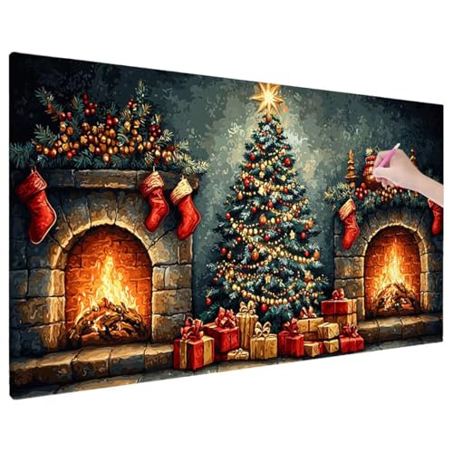 Weihnachten Diamond Painting XXL, 5D Diamant Painting Bilder Weihnachtsbaum mit Vollbohrer Leinwand, Diamond Art Stickerei Kreuzstich Set, Basteln Erwachsene Mosaikherstellung, Wanddeko 110x50 cm C-94 Weihnachten Diamond Painting XXL, 5D Diamant Painting Bilder Weihnachtsbaum mit Vollbohrer Leinwand, Diamond Art Stickerei Kreuzstich Set, Basteln Erwachsene Mosaikherstellung, Wanddeko 110x50 cm C-94 von Aynaeinn
