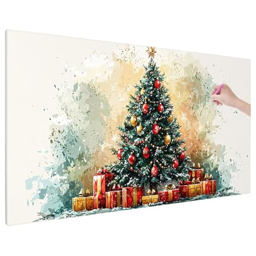 Weihnachten Diamond Painting XXL, 5D Diamant Painting Bilder Weihnachtsbaum mit Vollbohrer Leinwand, Diamond Art Stickerei Kreuzstich Set, Basteln Erwachsene Mosaikherstellung, Wanddeko 180x80 cm D-57 Weihnachten Diamond Painting XXL, 5D Diamant Painting Bilder Weihnachtsbaum mit Vollbohrer Leinwand, Diamond Art Stickerei Kreuzstich Set, Basteln Erwachsene Mosaikherstellung, Wanddeko 180x80 cm D-57 von Aynaeinn