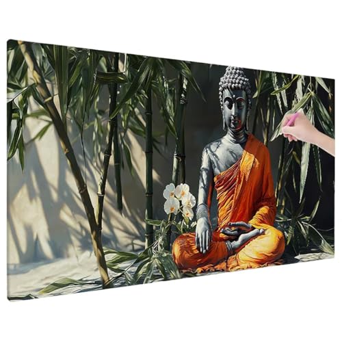 Zen Diamond Painting XXL, 5D Diamant Painting Bilder Anlage Muster mit Vollbohrer Leinwand, Diamond Art Malerei Stickerei Kreuzstich Set, Basteln Erwachsene Mosaikherstellung, Wanddeko 70x30 cm X-92 Zen Diamond Painting XXL, 5D Diamant Painting Bilder Anlage Muster mit Vollbohrer Leinwand, Diamond Art Malerei Stickerei Kreuzstich Set, Basteln Erwachsene Mosaikherstellung, Wanddeko 70x30 cm X-92 von Aynaeinn