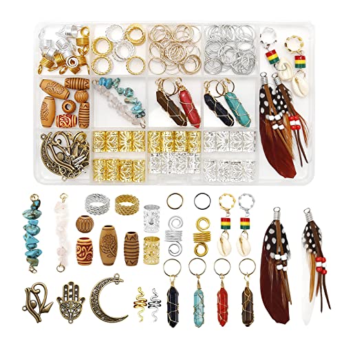 Haarperlen für Frauen, Zöpfe, Schmuck mit Kristalldraht umwickelt, Loc Verzierung sortiert, Schmuck für Haar-Zöpfe für Mädchen, Zöpfe, Haarmanschetten, Dekorationen Haarperlen für Frauen, Zöpfe, Schmuck mit Kristalldraht umwickelt, Loc Verzierung sortiert, Schmuck für Haar-Zöpfe für Mädchen, Zöpfe, Haarmanschetten, Dekorationen von Aynaxcol