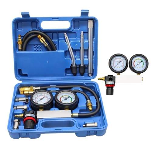 Druckverlust Leck Tester Undichtigkeiten prüfen Ventile Kolbenringe Kopfdichtung Motortester Druckverlustprüfer Zylinderdruck messen Prüfgerät Druckverlust Leck Tester Undichtigkeiten prüfen Ventile Kolbenringe Kopfdichtung Motortester Druckverlustprüfer Zylinderdruck messen Prüfgerät von Ayolofei