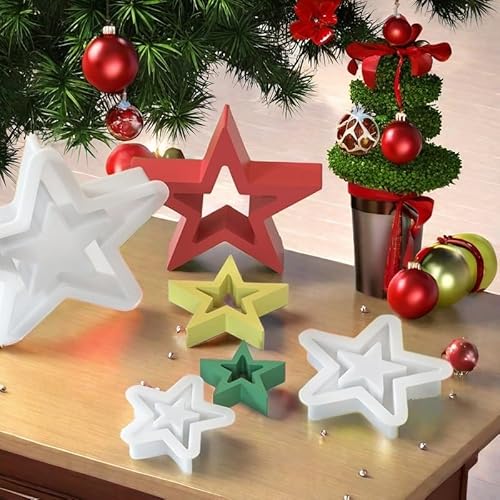Silikonformen Weihnachten Set, 3 Stück Kerzenform Silikon 3D Silikonform Weihnachten, Silikonform Kerzenhalter für Weihnachtsdeko Handwerk Silikonformen Weihnachten Set, 3 Stück Kerzenform Silikon 3D Silikonform Weihnachten, Silikonform Kerzenhalter für Weihnachtsdeko Handwerk von Ayolofei