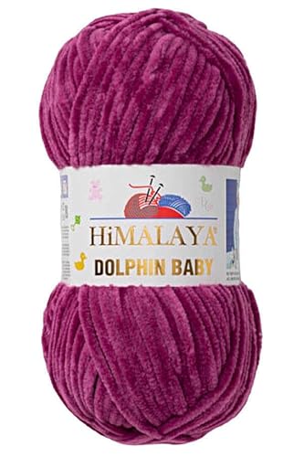 Himalaya Dolphin Baby 120m, 100g |Berre I 100% Polyester I Strickgarn I Flauschwolle I Babywolle I kuschelweiche Wolle für Ihr Baby I Chenillewolle I zum Stricken oder Häkeln Himalaya Dolphin Baby 120m, 100g |Berre I 100% Polyester I Strickgarn I Flauschwolle I Babywolle I kuschelweiche Wolle für Ihr Baby I Chenillewolle I zum Stricken oder Häkeln von AyosTex