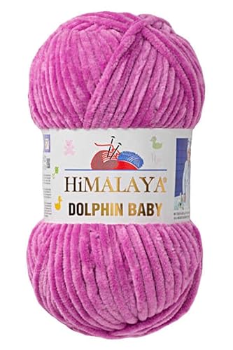 Himalaya Dolphin Baby 120m, 100g |Dunkles Flieder I 100% Polyester I Strickgarn I Flauschwolle I Babywolle I kuschelweiche Wolle für Ihr Baby I Chenillewolle I zum Stricken oder Häkeln Himalaya Dolphin Baby 120m, 100g |Dunkles Flieder I 100% Polyester I Strickgarn I Flauschwolle I Babywolle I kuschelweiche Wolle für Ihr Baby I Chenillewolle I zum Stricken oder Häkeln von AyosTex