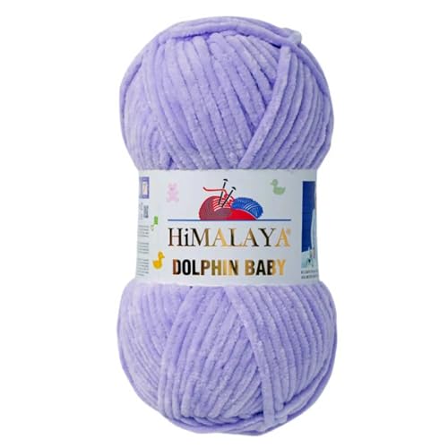 Himalaya Dolphin Baby 120m, 100g |Flieder I 100% Polyester I Strickgarn I Flauschwolle I Babywolle I kuschelweiche Wolle für Ihr Baby I Chenillewolle I zum Stricken oder Häkeln Himalaya Dolphin Baby 120m, 100g |Flieder I 100% Polyester I Strickgarn I Flauschwolle I Babywolle I kuschelweiche Wolle für Ihr Baby I Chenillewolle I zum Stricken oder Häkeln von AyosTex