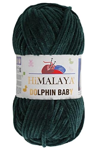 Himalaya Dolphin Baby 120m, 100g | Grün I 100% Polyester I Strickgarn I Flauschwolle I Babywolle I kuschelweiche Wolle für Ihr Baby I Chenillewolle I zum Stricken oder Häkeln Himalaya Dolphin Baby 120m, 100g | Grün I 100% Polyester I Strickgarn I Flauschwolle I Babywolle I kuschelweiche Wolle für Ihr Baby I Chenillewolle I zum Stricken oder Häkeln von AyosTex