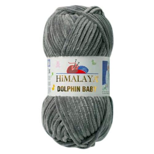 Himalaya Dolphin Baby 120m, 100g |Maus Grau I 100% Polyester I Strickgarn I Flauschwolle I Babywolle I kuschelweiche Wolle für Ihr Baby I Chenillewolle I zum Stricken oder Häkeln Himalaya Dolphin Baby 120m, 100g |Maus Grau I 100% Polyester I Strickgarn I Flauschwolle I Babywolle I kuschelweiche Wolle für Ihr Baby I Chenillewolle I zum Stricken oder Häkeln von AyosTex