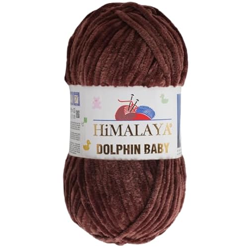 Himalaya Dolphin Baby 120m, 100g |Teddybraun I 100% Polyester I Strickgarn I Flauschwolle I Babywolle I kuschelweiche Wolle für Ihr Baby I Chenillewolle I zum Stricken oder Häkeln Himalaya Dolphin Baby 120m, 100g |Teddybraun I 100% Polyester I Strickgarn I Flauschwolle I Babywolle I kuschelweiche Wolle für Ihr Baby I Chenillewolle I zum Stricken oder Häkeln von AyosTex