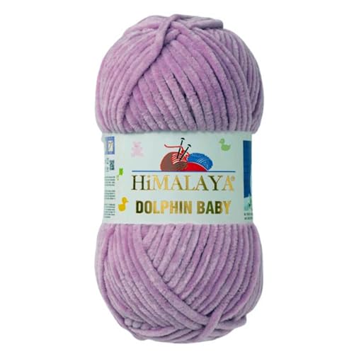 Himalaya Dolphin Baby 120m, 100g |Violett I 100% Polyester I Strickgarn I Flauschwolle I Babywolle I kuschelweiche Wolle für Ihr Baby I Chenillewolle I zum Stricken oder Häkeln Himalaya Dolphin Baby 120m, 100g |Violett I 100% Polyester I Strickgarn I Flauschwolle I Babywolle I kuschelweiche Wolle für Ihr Baby I Chenillewolle I zum Stricken oder Häkeln von AyosTex