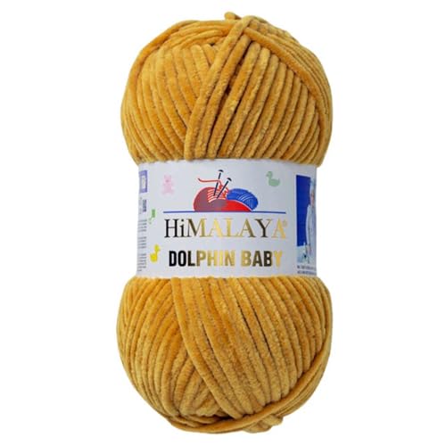 Himalaya Dolphin Baby 120m, 100g |Zimt I 100% Polyester I Strickgarn I Flauschwolle I Babywolle I kuschelweiche Wolle für Ihr Baby I Chenillewolle I zum Stricken oder Häkeln Himalaya Dolphin Baby 120m, 100g |Zimt I 100% Polyester I Strickgarn I Flauschwolle I Babywolle I kuschelweiche Wolle für Ihr Baby I Chenillewolle I zum Stricken oder Häkeln von AyosTex
