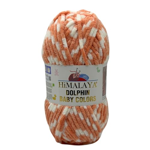 Himalaya Dolphin Colors 120m, 100g | 100% Polyester I Strickgarn I Flauschwolle I Babywolle I kuschelweiche Wolle für Ihr Baby I Chenillewolle I zum Stricken oder Häkeln Himalaya Dolphin Colors 120m, 100g | 100% Polyester I Strickgarn I Flauschwolle I Babywolle I kuschelweiche Wolle für Ihr Baby I Chenillewolle I zum Stricken oder Häkeln von AyosTex