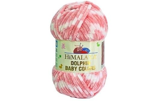 Himalaya Dolphin Colors 120m, 100g | 100% Polyester I Strickgarn I Flauschwolle I Babywolle I kuschelweiche Wolle für Ihr Baby I Chenillewolle I zum Stricken oder Häkeln Himalaya Dolphin Colors 120m, 100g | 100% Polyester I Strickgarn I Flauschwolle I Babywolle I kuschelweiche Wolle für Ihr Baby I Chenillewolle I zum Stricken oder Häkeln von AyosTex