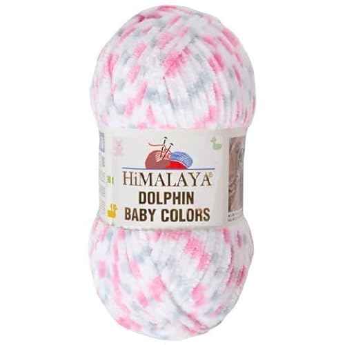 Himalaya Dolphin Colors 120m, 100g | 100% Polyester I Strickgarn I Flauschwolle I Babywolle I kuschelweiche Wolle für Ihr Baby I Chenillewolle I zum Stricken oder Häkeln Himalaya Dolphin Colors 120m, 100g | 100% Polyester I Strickgarn I Flauschwolle I Babywolle I kuschelweiche Wolle für Ihr Baby I Chenillewolle I zum Stricken oder Häkeln von AyosTex