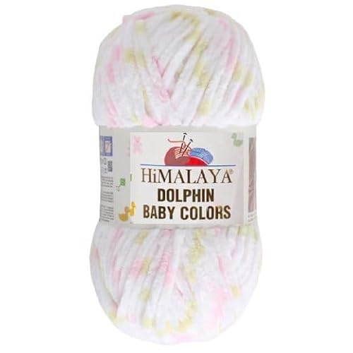 Himalaya Dolphin Colors 120m, 100g | 100% Polyester I Strickgarn I Flauschwolle I Babywolle I kuschelweiche Wolle für Ihr Baby I Chenillewolle I zum Stricken oder Häkeln Himalaya Dolphin Colors 120m, 100g | 100% Polyester I Strickgarn I Flauschwolle I Babywolle I kuschelweiche Wolle für Ihr Baby I Chenillewolle I zum Stricken oder Häkeln von AyosTex