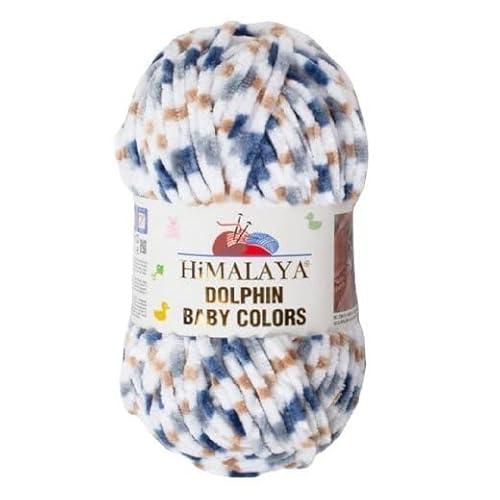 Himalaya Dolphin Colors 120m, 100g | 100% Polyester I Strickgarn I Flauschwolle I Babywolle I kuschelweiche Wolle für Ihr Baby I Chenillewolle I zum Stricken oder Häkeln Himalaya Dolphin Colors 120m, 100g | 100% Polyester I Strickgarn I Flauschwolle I Babywolle I kuschelweiche Wolle für Ihr Baby I Chenillewolle I zum Stricken oder Häkeln von AyosTex