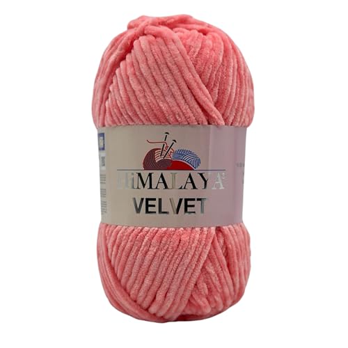 Himalaya Velvet Chenillegarn 120m, 100g I 100% Polyester I Strickgarn I Micropolyester Wolle I Flauschwolle I Chenillewolle I samt Wolle I zum Stricken oder Häkeln Himalaya Velvet Chenillegarn 120m, 100g I 100% Polyester I Strickgarn I Micropolyester Wolle I Flauschwolle I Chenillewolle I samt Wolle I zum Stricken oder Häkeln von AyosTex