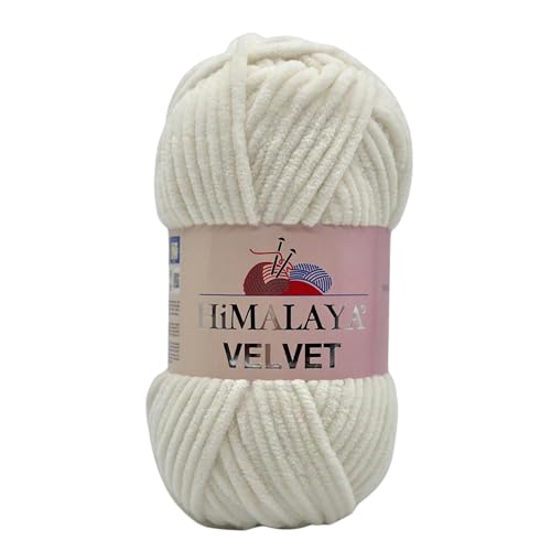 Himalaya Velvet Chenillegarn 120m, 100g I 100% Polyester I Strickgarn I Micropolyester Wolle I Flauschwolle I Chenillewolle I samt Wolle I zum Stricken oder Häkeln Himalaya Velvet Chenillegarn 120m, 100g I 100% Polyester I Strickgarn I Micropolyester Wolle I Flauschwolle I Chenillewolle I samt Wolle I zum Stricken oder Häkeln von AyosTex