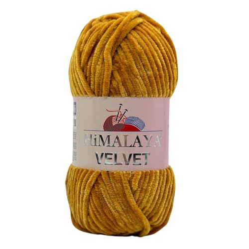 Himalaya Velvet Chenillegarn 120m, 100g I 100% Polyester I Strickgarn I Micropolyester Wolle I Flauschwolle I Chenillewolle I samt Wolle I zum Stricken oder Häkeln Himalaya Velvet Chenillegarn 120m, 100g I 100% Polyester I Strickgarn I Micropolyester Wolle I Flauschwolle I Chenillewolle I samt Wolle I zum Stricken oder Häkeln von AyosTex
