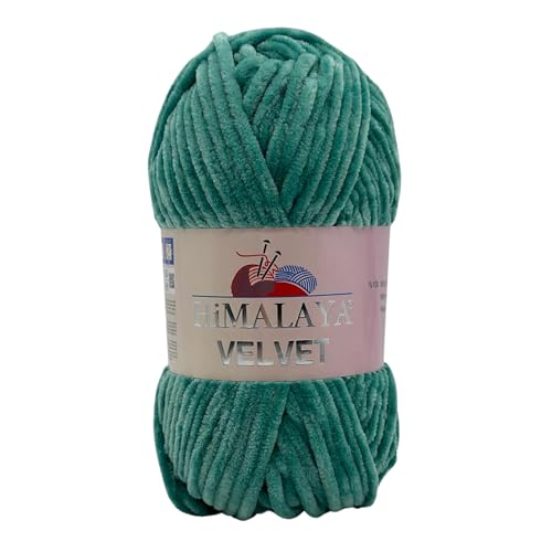 Himalaya Velvet Chenillegarn 120m, 100g I 100% Polyester I Strickgarn I Micropolyester Wolle I Flauschwolle I Chenillewolle I samt Wolle I zum Stricken oder Häkeln Himalaya Velvet Chenillegarn 120m, 100g I 100% Polyester I Strickgarn I Micropolyester Wolle I Flauschwolle I Chenillewolle I samt Wolle I zum Stricken oder Häkeln von AyosTex