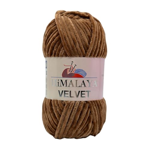 Himalaya Velvet Chenillegarn 120m, 100g I 100% Polyester I Strickgarn I Micropolyester Wolle I Flauschwolle I Chenillewolle I samt Wolle I zum Stricken oder Häkeln Himalaya Velvet Chenillegarn 120m, 100g I 100% Polyester I Strickgarn I Micropolyester Wolle I Flauschwolle I Chenillewolle I samt Wolle I zum Stricken oder Häkeln von AyosTex