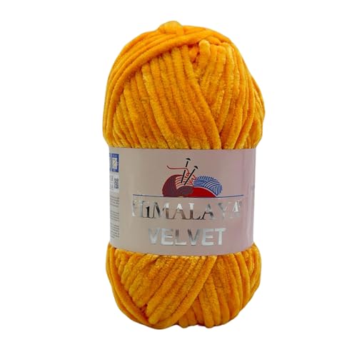 Himalaya Velvet Chenillegarn 120m, 100g I 100% Polyester I Strickgarn I Micropolyester Wolle I Flauschwolle I Chenillewolle I samt Wolle I zum Stricken oder Häkeln Himalaya Velvet Chenillegarn 120m, 100g I 100% Polyester I Strickgarn I Micropolyester Wolle I Flauschwolle I Chenillewolle I samt Wolle I zum Stricken oder Häkeln von AyosTex