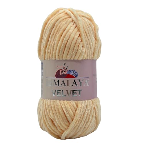 Himalaya Velvet Chenillegarn 120m, 100g I 100% Polyester I Strickgarn I Micropolyester Wolle I Flauschwolle I Chenillewolle I samt Wolle I zum Stricken oder Häkeln Himalaya Velvet Chenillegarn 120m, 100g I 100% Polyester I Strickgarn I Micropolyester Wolle I Flauschwolle I Chenillewolle I samt Wolle I zum Stricken oder Häkeln von AyosTex
