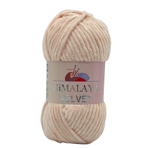 Himalaya Velvet Chenillegarn 120m, 100g I 100% Polyester I Strickgarn I Micropolyester Wolle I Flauschwolle I Chenillewolle I samt Wolle I zum Stricken oder Häkeln Himalaya Velvet Chenillegarn 120m, 100g I 100% Polyester I Strickgarn I Micropolyester Wolle I Flauschwolle I Chenillewolle I samt Wolle I zum Stricken oder Häkeln von AyosTex