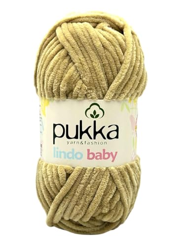 Pukka Lindo Baby Chenille Wolle 120m,100g | 100% Polyester | Amigurumi Garn | Kuschelwolle | Chenillewolle | Samtwolle zum Häkeln Pukka Lindo Baby Chenille Wolle 120m,100g | 100% Polyester | Amigurumi Garn | Kuschelwolle | Chenillewolle | Samtwolle zum Häkeln von AyosTex